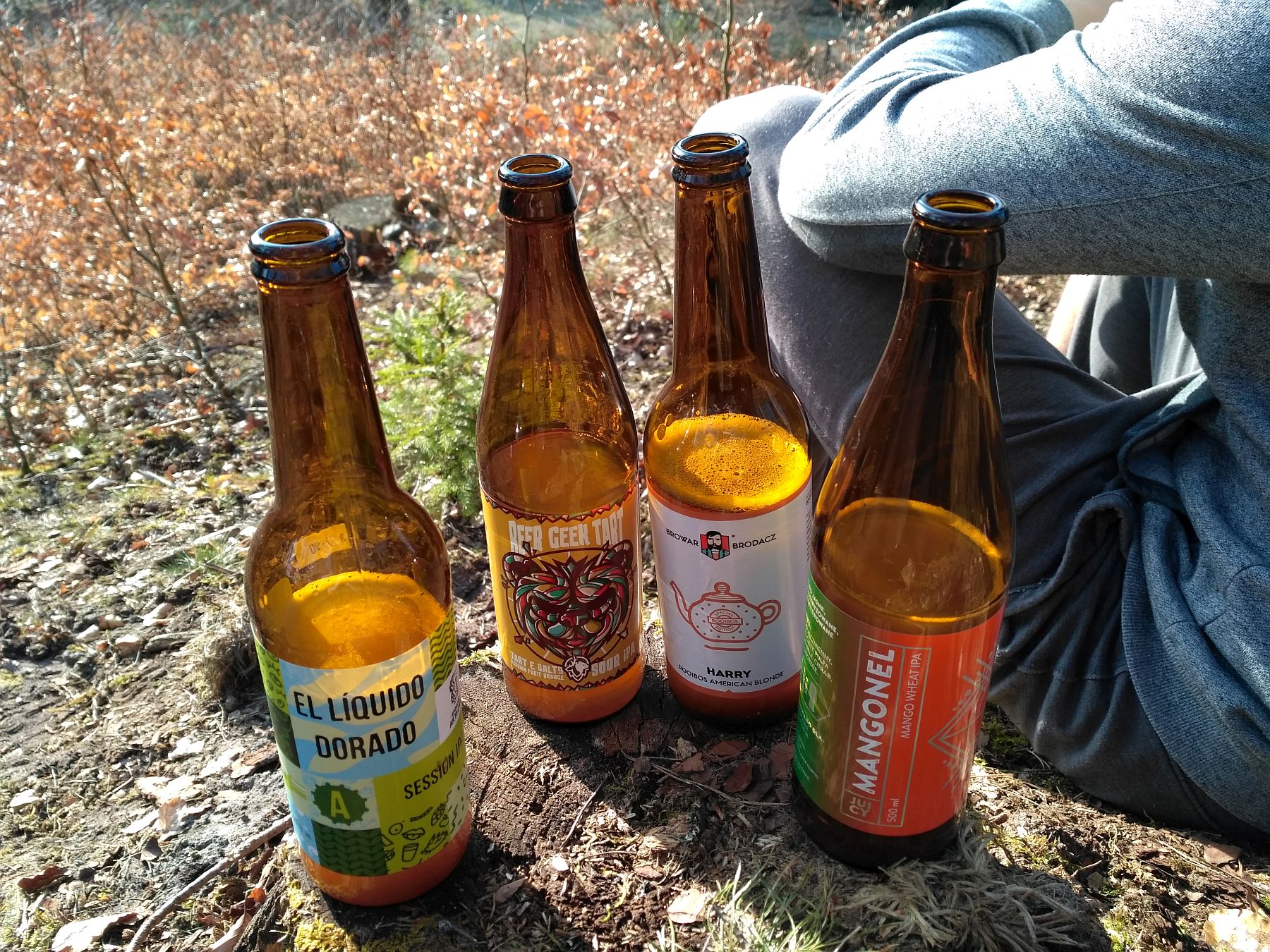 Piwa rzemieślnicze w lesie